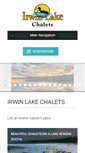 Mobile Screenshot of irwinlakechalets.com